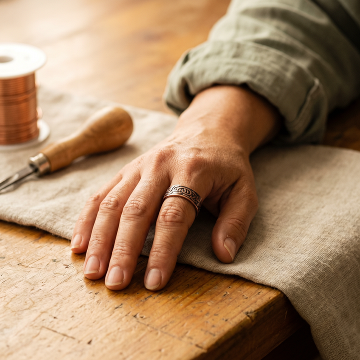 Anello in Rame Burr