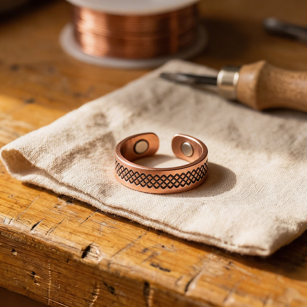 Anello in Rame a Griglia