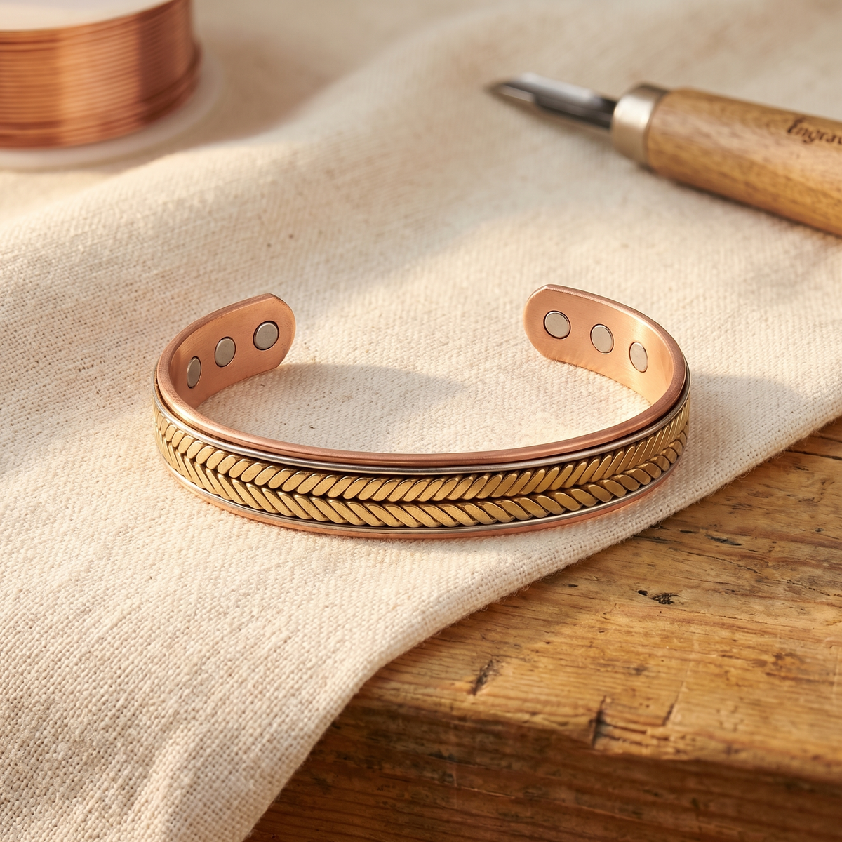 Bracciale in rame Raccolto