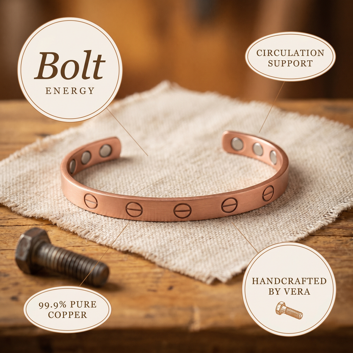 Bracciale in Rame Bolt