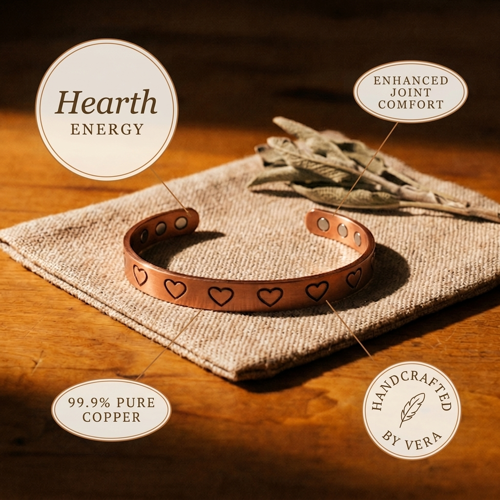 Bracciale in Rame Hearth