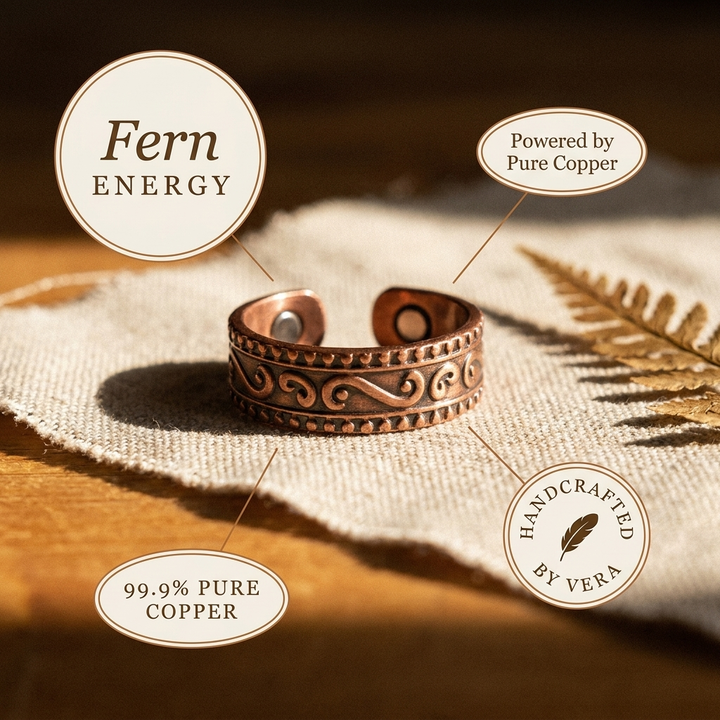 Anello in Rame Fern