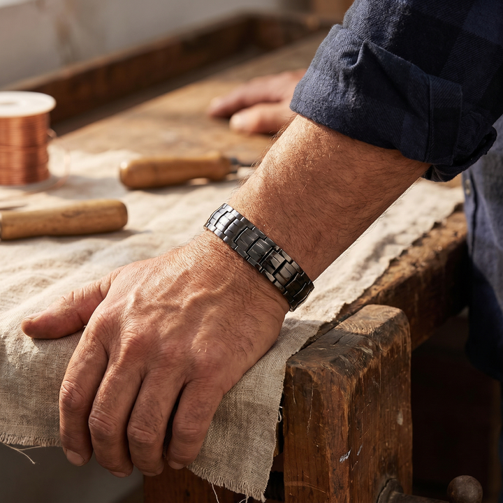 Bracciale in Rame per Uomo Ocra