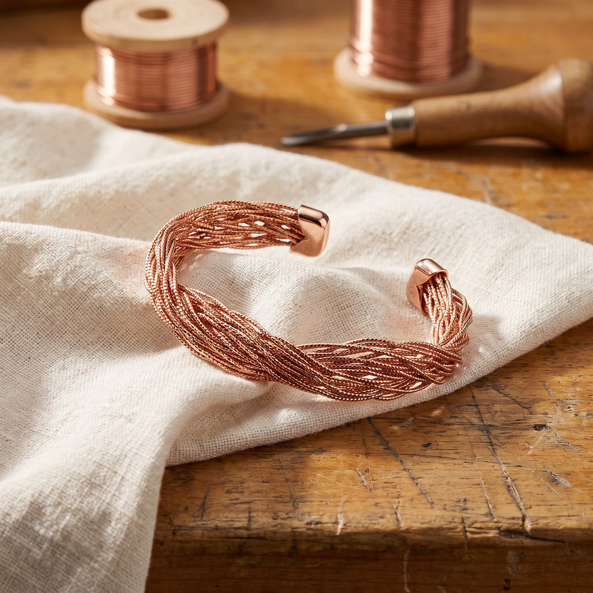 Bracciale in rame Fringuello