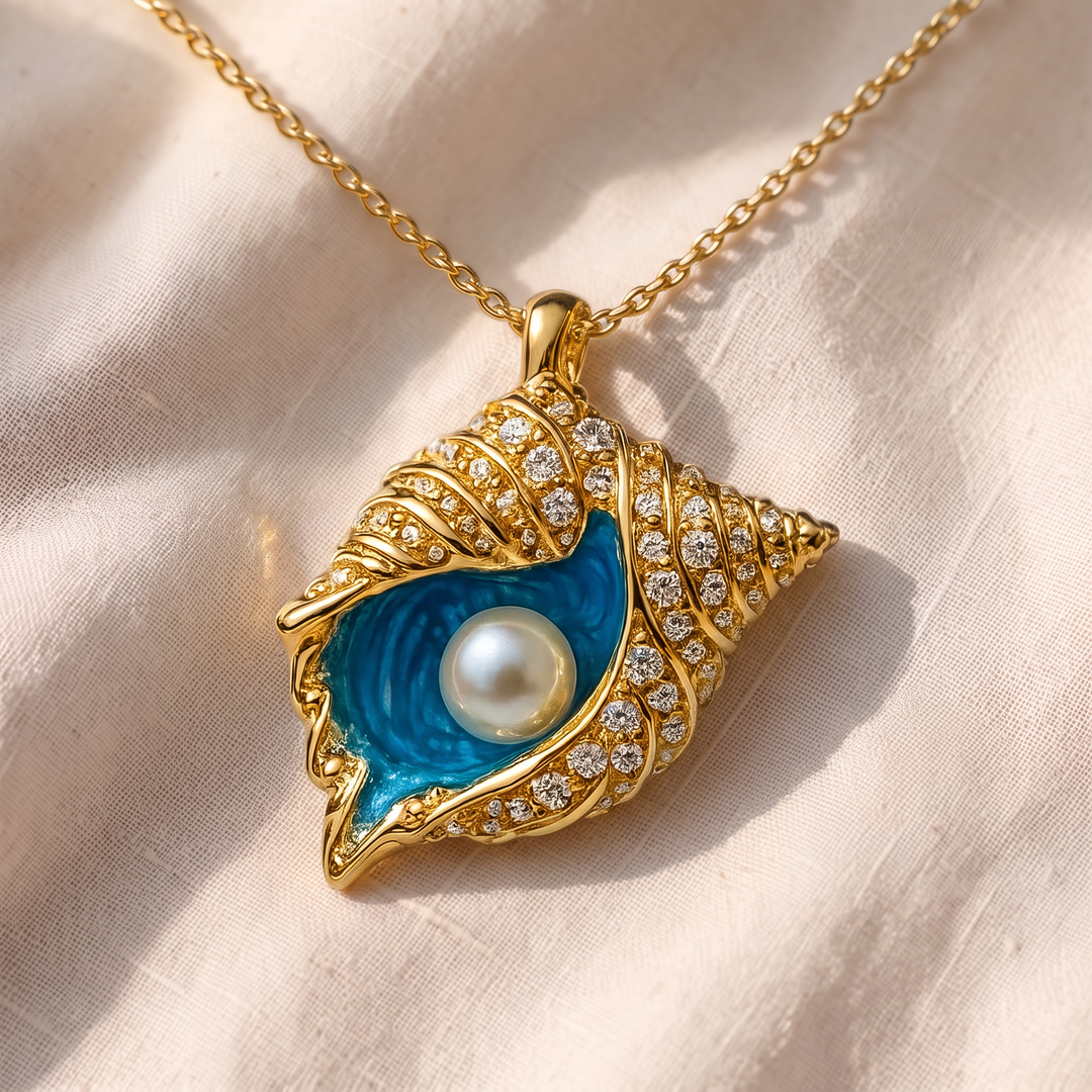 Collana con Pendente a Conchiglia - Oro