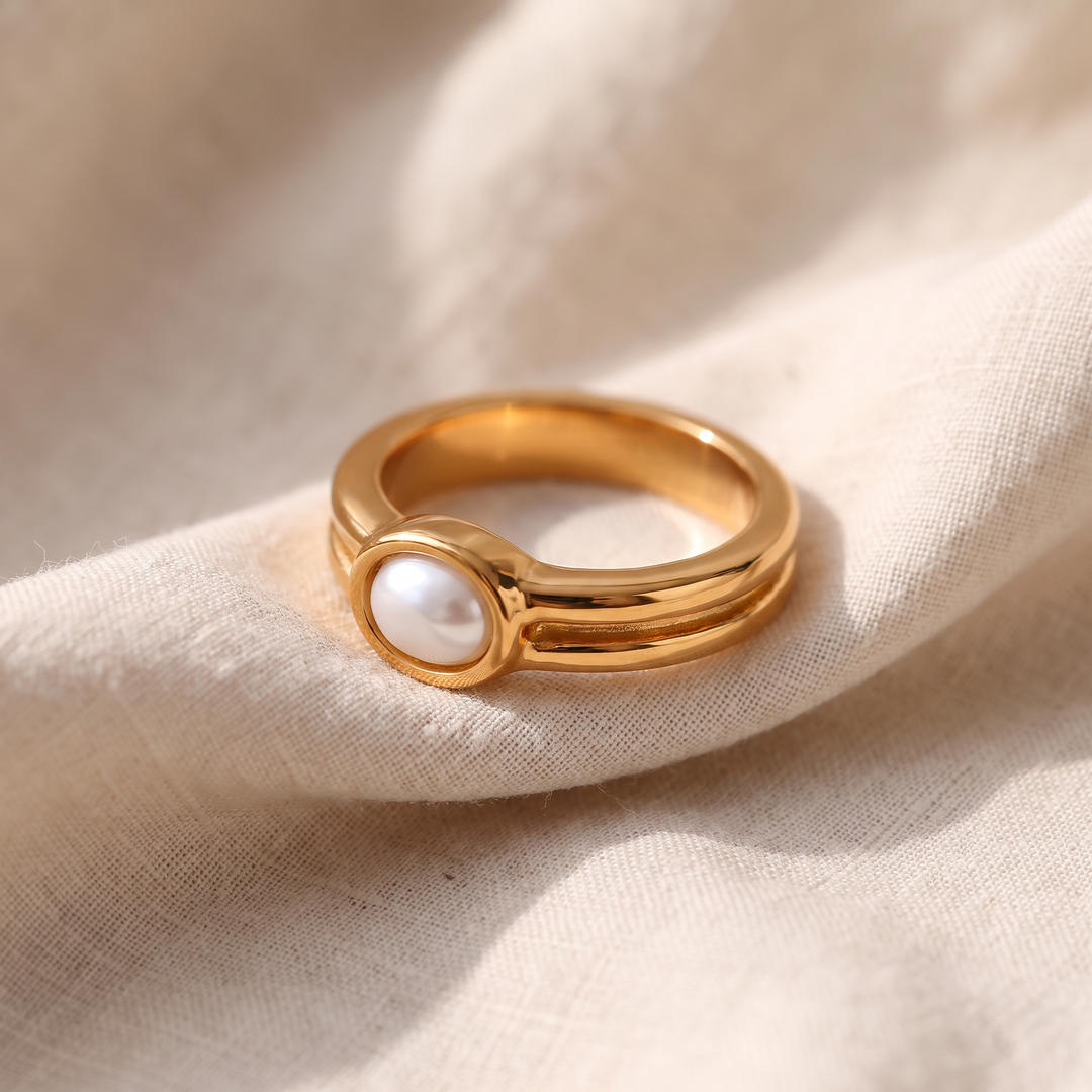 Anello Lunara Pearl | Colore Oro