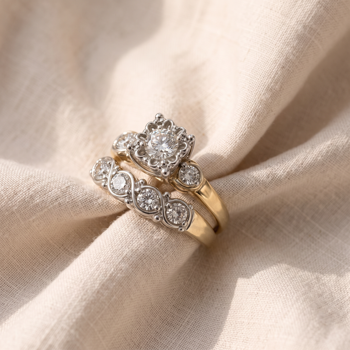 Anello Vintage in Oro Rosa
