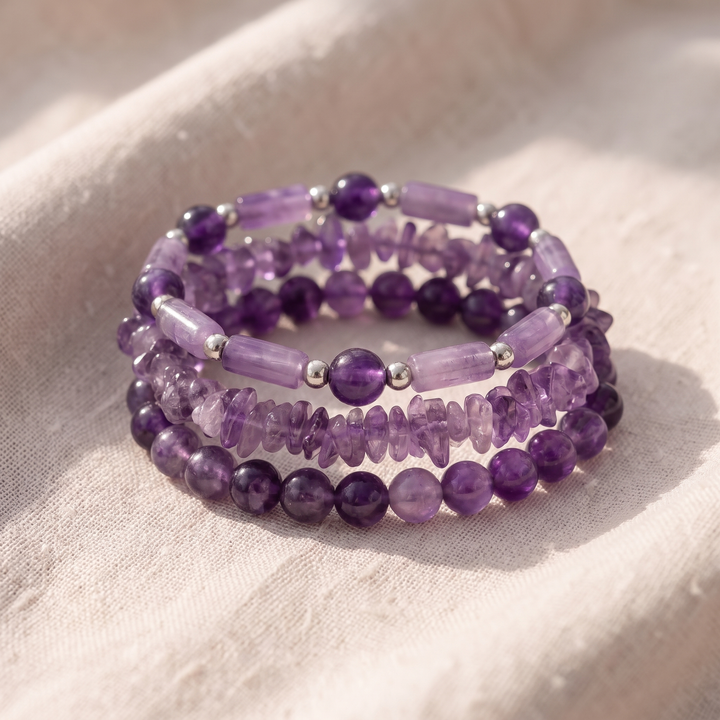 Set vintage di bracciali in perle
