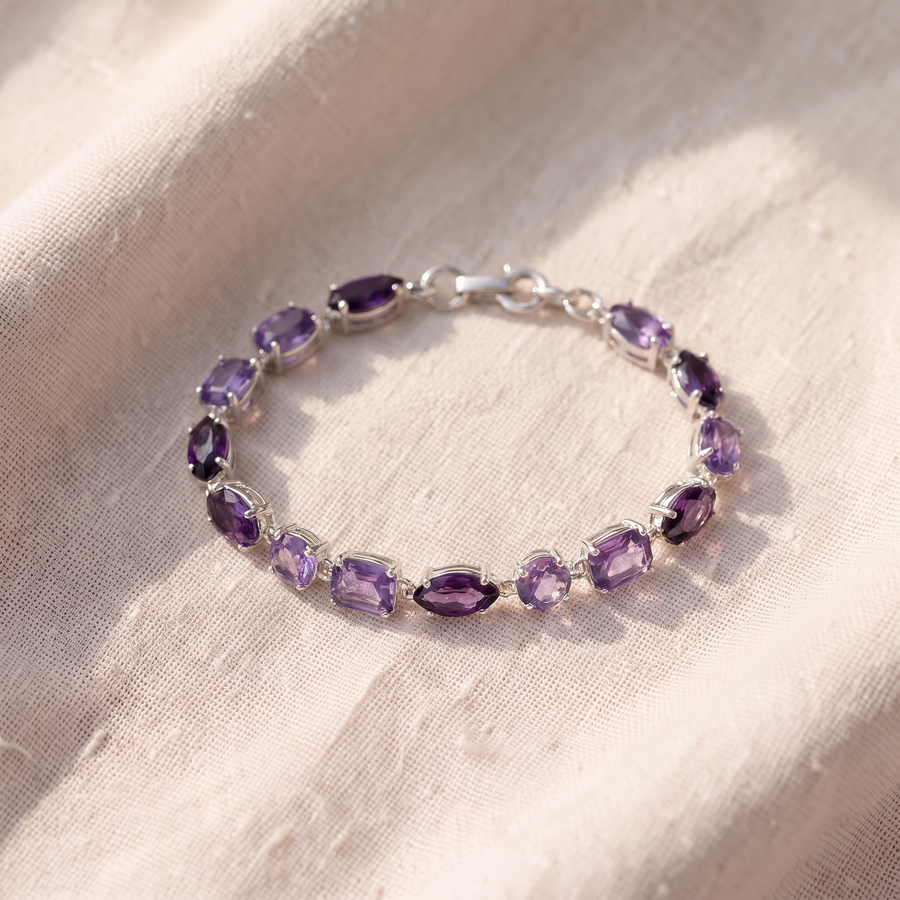 Bracciale con charm di cristallo a caramella