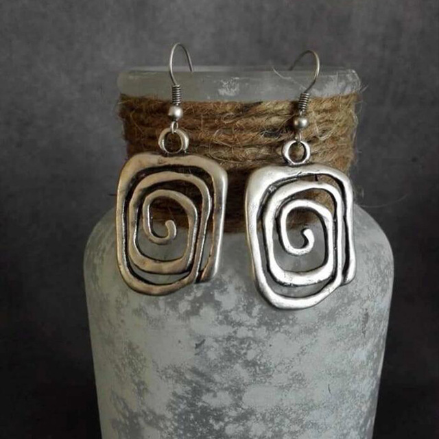 Orecchini a spirale in argento