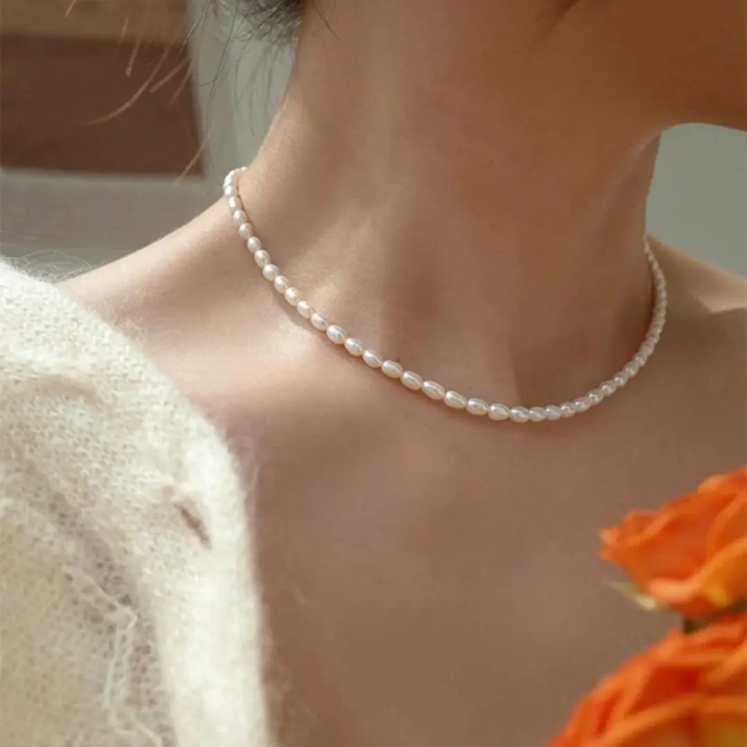 Collana di Perle Classica Nona