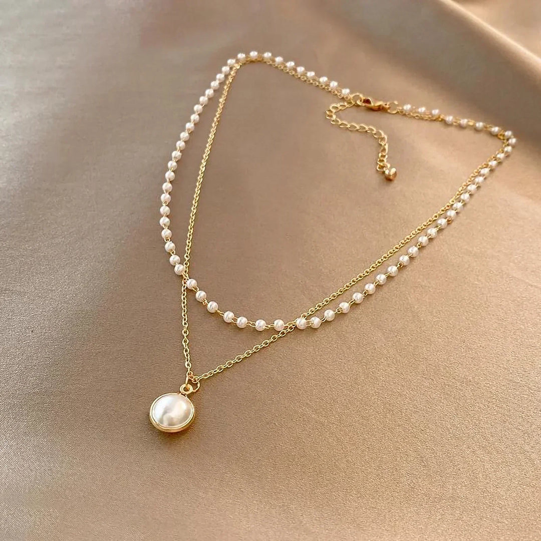 Collana di Perle Senza Tempo - Tonalità Oro