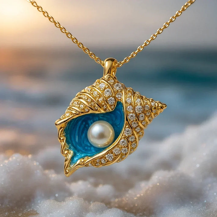 Collana con Pendente a Conchiglia - Oro