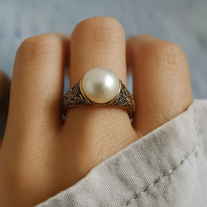 Anello in Perla Color Oro