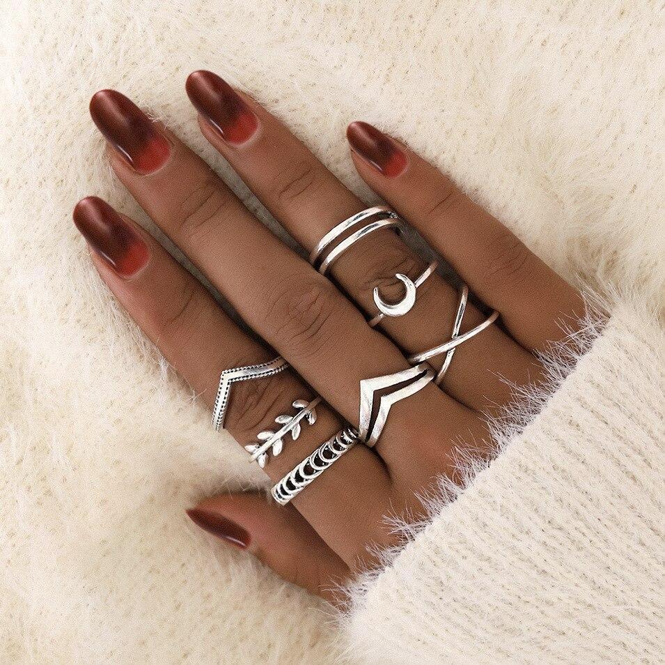 Set di anelli boho da 8 a 12 anelli