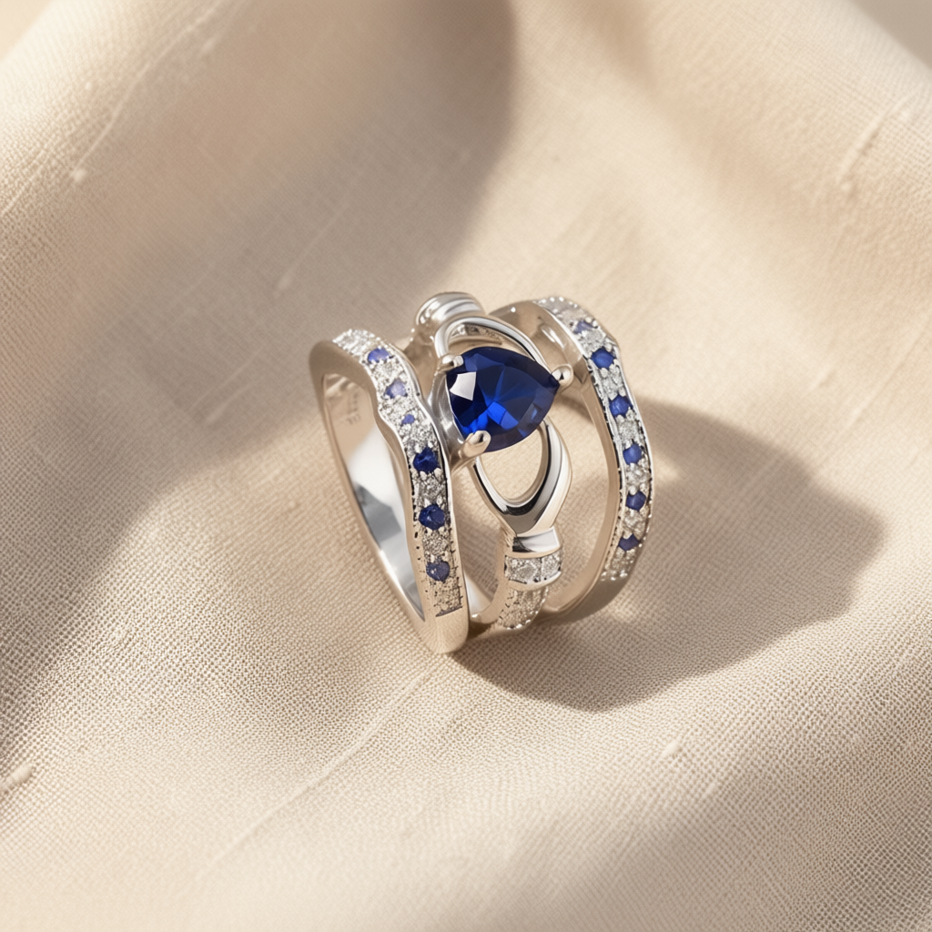 Anello reale con zaffiro