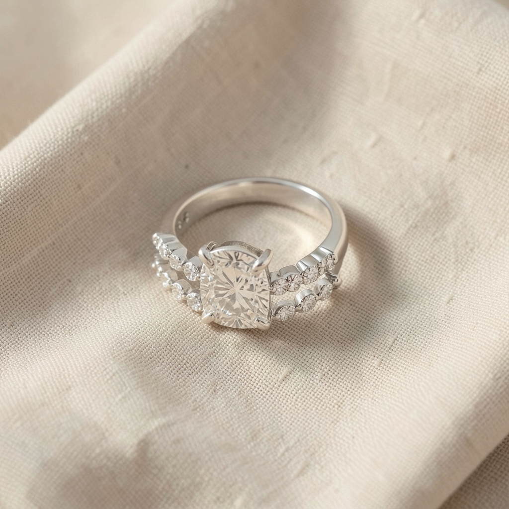 Set di Anelli in Stile Diamante Eterno