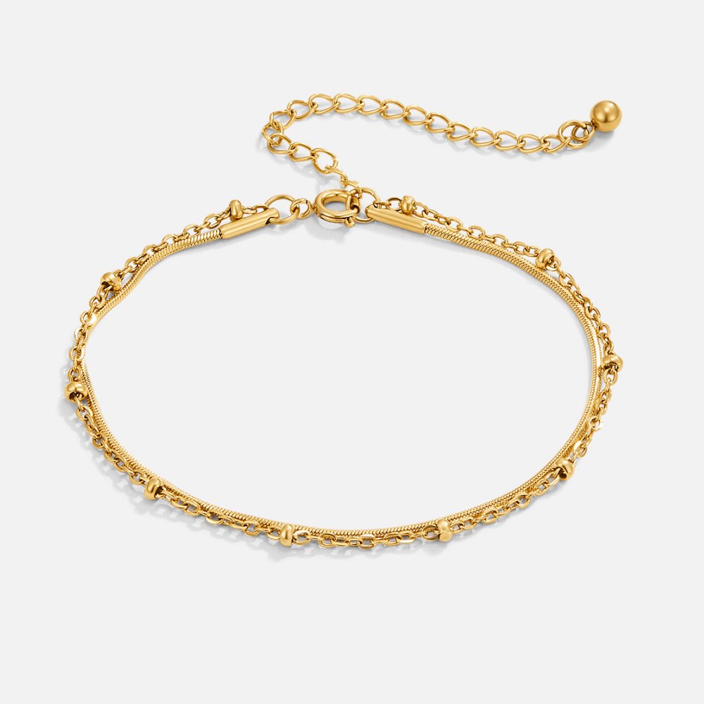 Bracciale a strati dorato