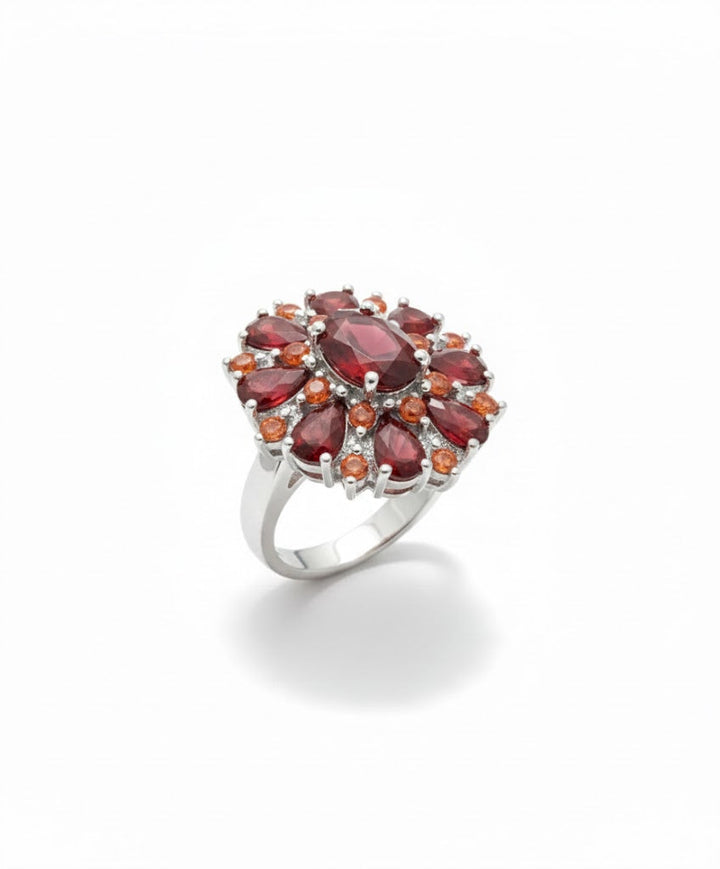 Anello Ruby Petalo Cremisi - Tonalità Oro