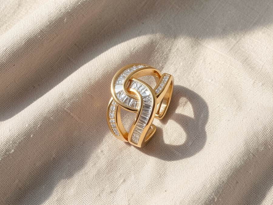 Anello a nodi regolabile