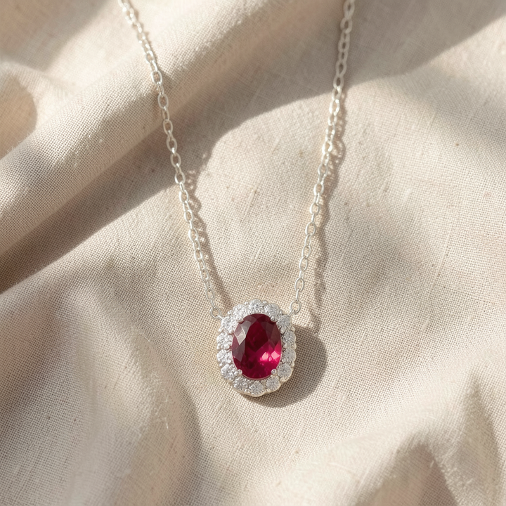Collana di Rubino Brillante