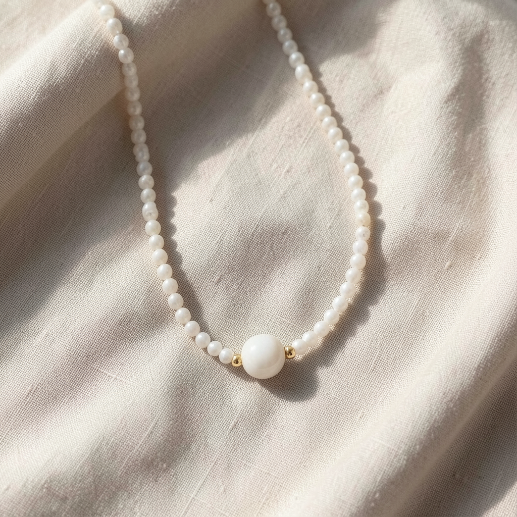 Collana elegante di perle
