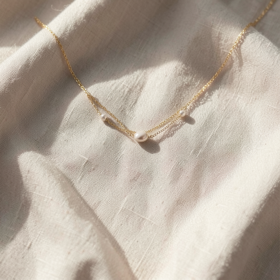 Collana con perle d'acqua dolce Luce