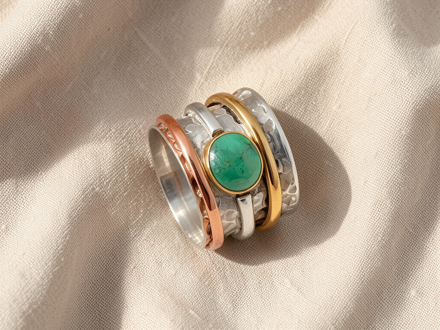 Anello con turchese