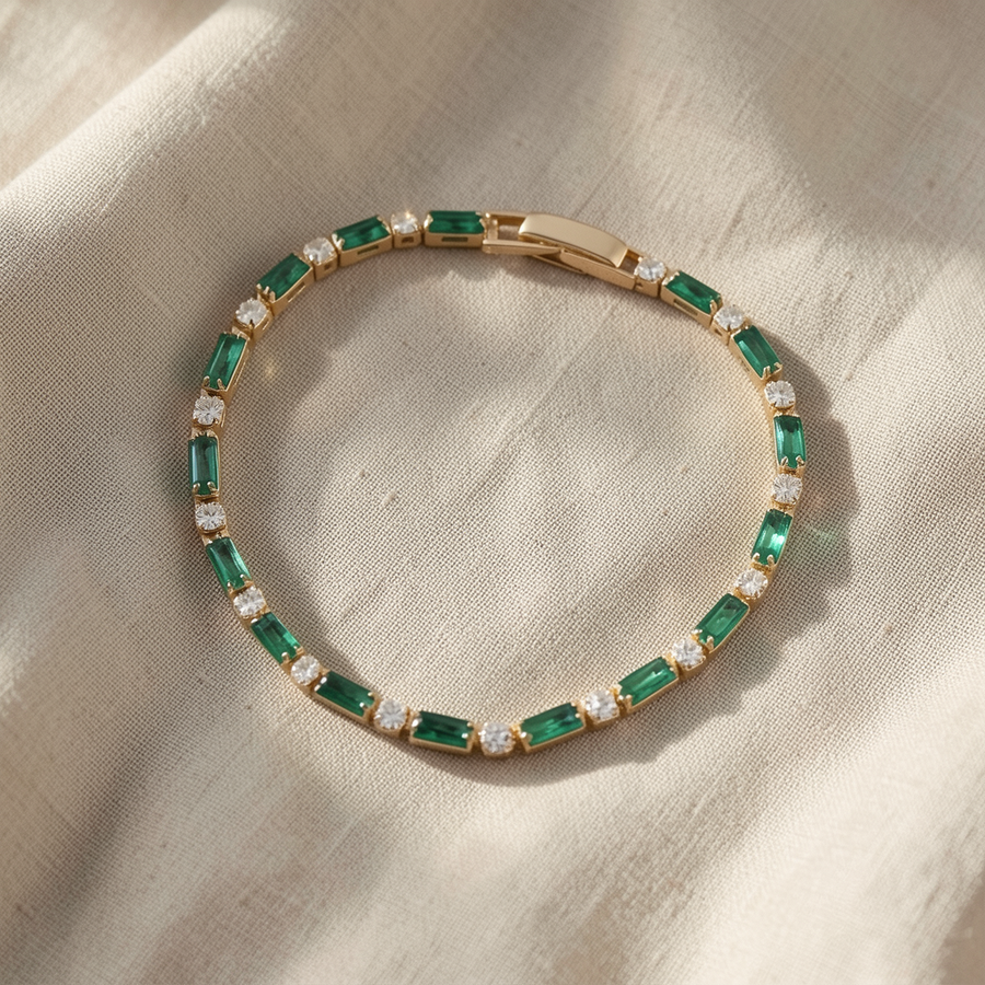 Bracciale verde smeraldo Primavera