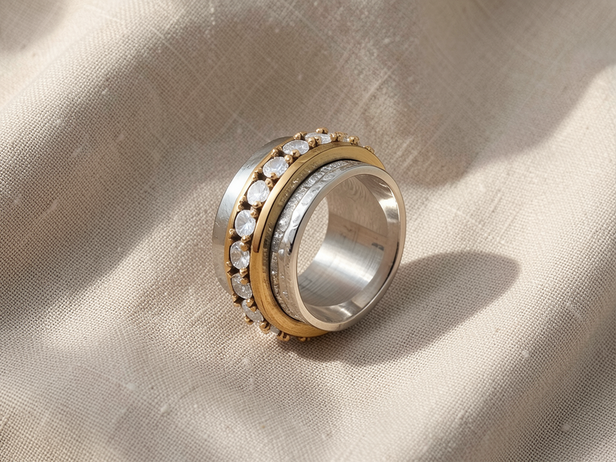 Anello bicolore Sanremo