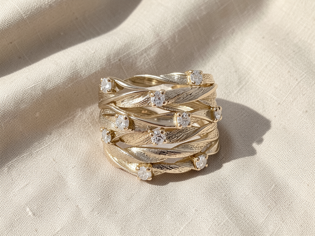Anello boho dorato