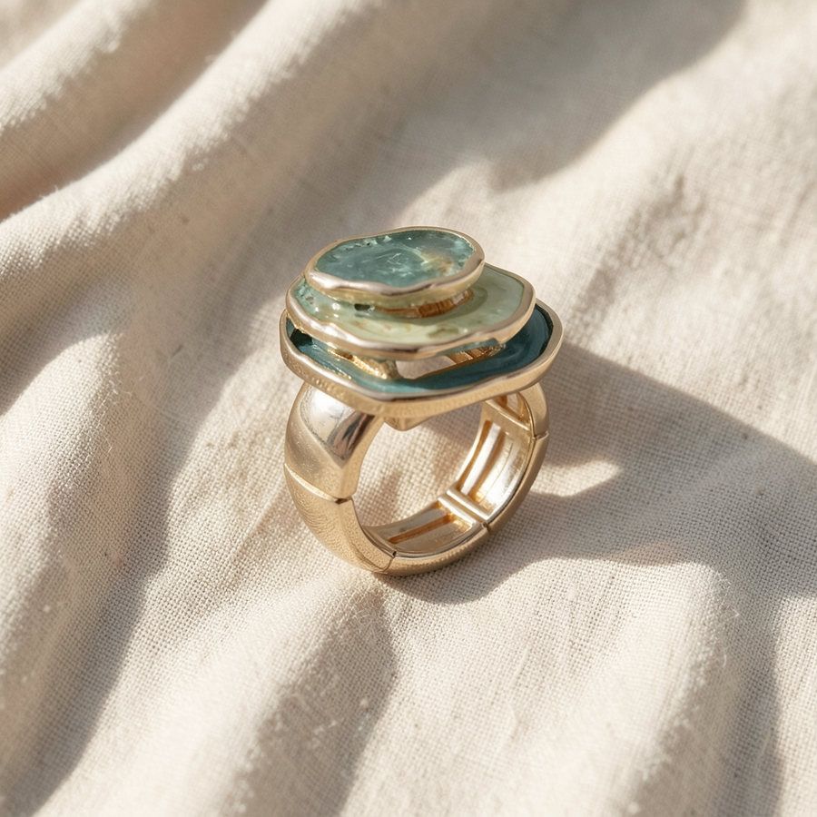Anello boho triplo smaltato