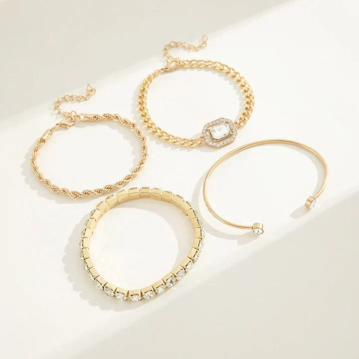Bracciale intrecciato in oro