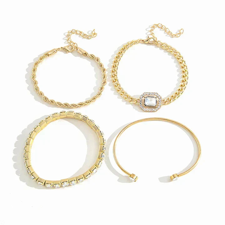 Bracciale intrecciato in oro